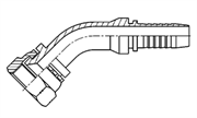 Hydraulic Fluid Power Winner Brand Two Piece Hose Fittings – Standard