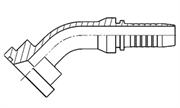 Hydraulic Fluid Power Winner Brand Two Piece Hose Fittings – Standard