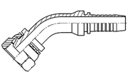 Hydraulic Fluid Power Winner Brand Two Piece Hose Fittings – Standard