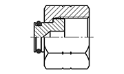 Hydraulic Fluid Power Connection Winner O-ring Face Seal Connectors / Adapters