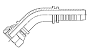 Hydraulic Fluid Power Winner Brand Two Piece Hose Fittings – Spiral