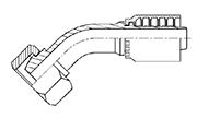 Hydraulic Fluid Power Winner Brand One Piece Hose Fittings – Spiral