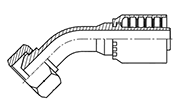 Hydraulic Fluid Power Winner Brand One Piece Hose Fittings – Spiral