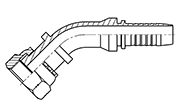 Hydraulic Fluid Power Winner Brand Two Piece Hose Fittings – Spiral