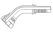 Hydraulic Fluid Power Winner Brand Two Piece Hose Fittings – Standard