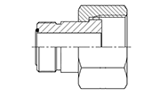 Hydraulic Fluid Power Connection Winner O-ring Face Seal Connectors / Adapters