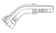 Hydraulic Fluid Power Winner Brand Two Piece Hose Fittings – Standard