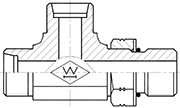 Hydraulic Fluid Power Connection Winner  SAE O-ring Boss Connectors / Adapters