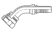 Hydraulic Fluid Power Winner Brand Two Piece Hose Fittings – Standard