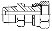 Hydraulic Fluid Power Connection Winner O-ring Face Seal Connectors / Adapters