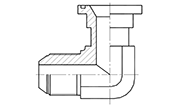 Hydraulic Fluid Power Connection Winner Flange  Connectors / Adapters