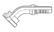 Hydraulic Fluid Power Winner Brand Two Piece Hose Fittings – Spiral