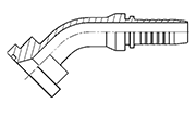 Hydraulic Fluid Power Winner Brand Two Piece Hose Fittings – Spiral