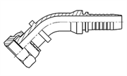 Hydraulic Fluid Power Winner Brand Two Piece Hose Fittings – Standard