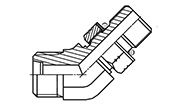 Hydraulic Fluid Power Connection Winner  SAE O-ring Boss Connectors / Adapters