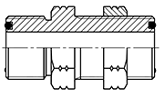 Hydraulic Fluid Power Connection Winner O-ring Face Seal Connectors / Adapters