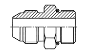 Hydraulic Fluid Power Connection Winner  SAE O-ring Boss Connectors / Adapters