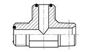 Hydraulic Fluid Power Connection Winner O-ring Face Seal Connectors / Adapters